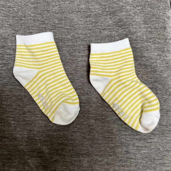 Carter's Striped Socks | Yellow and White - Picture 2 of 2